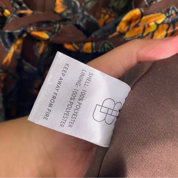 Baltic Born Uma Velvet Maxi Dress Clove & Amber Floral Large - Picture 5 of 7